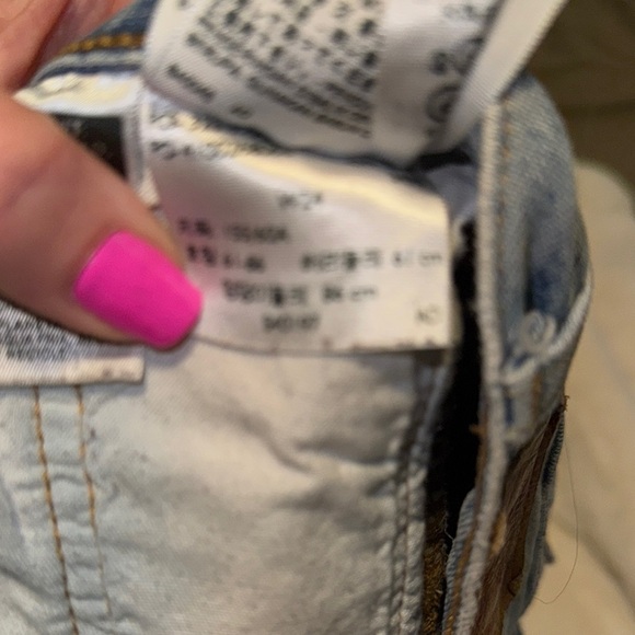 Levi's Women's Blue Denim Shorts - Picture 4 of 4